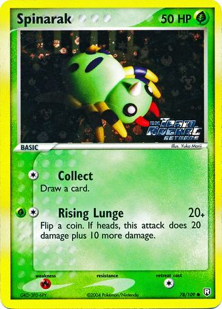 Spinarak 78 — EX Team Rocket Returns